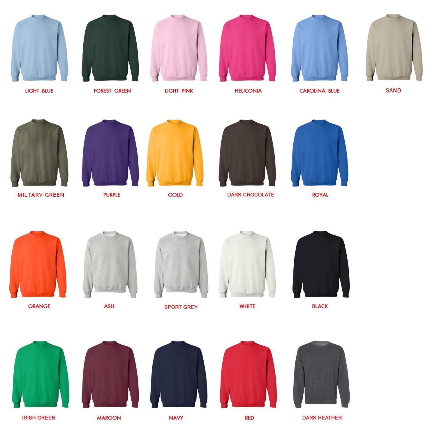 sweatshirt color chart - Warrior Cats Merch