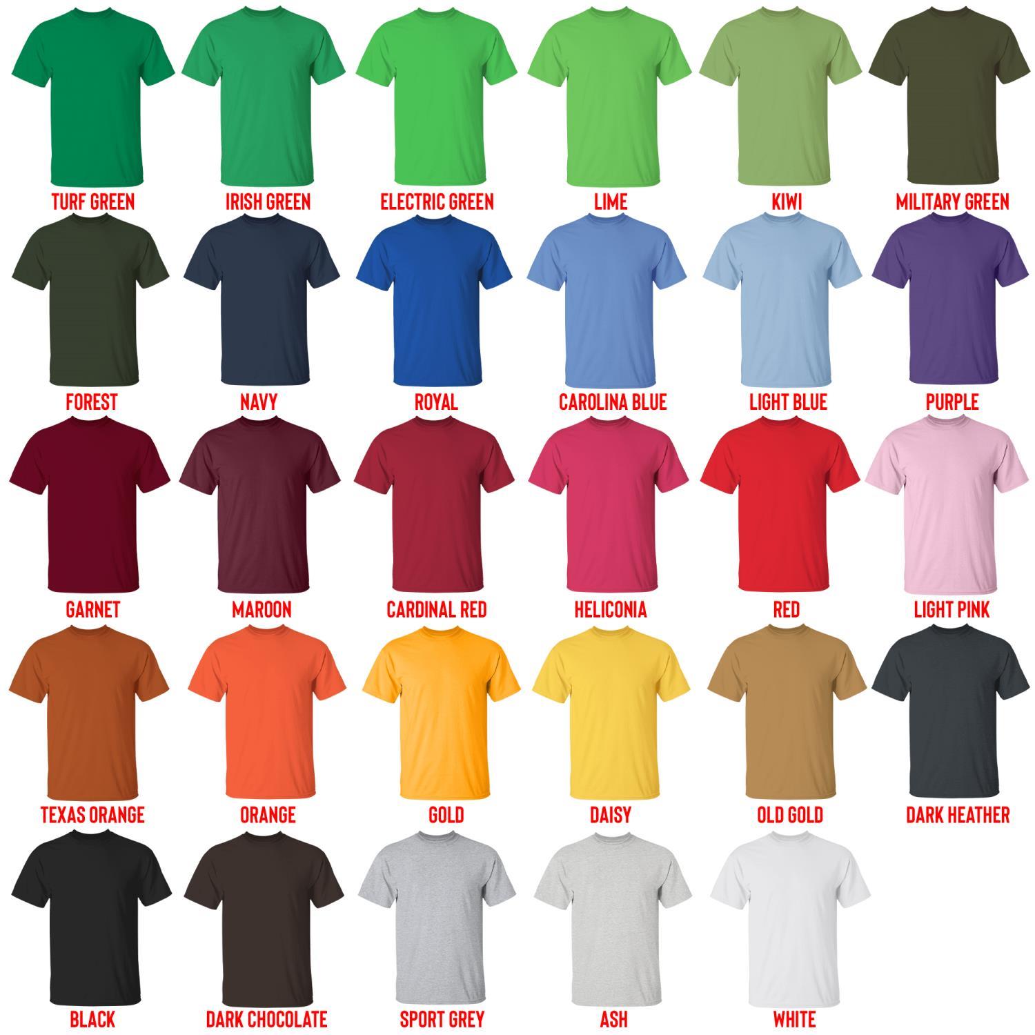 t shirt color chart - Warrior Cats Merch