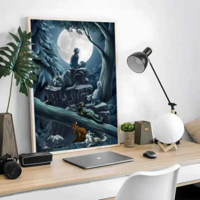 Jayfeather Midnight Warrior Wall Art