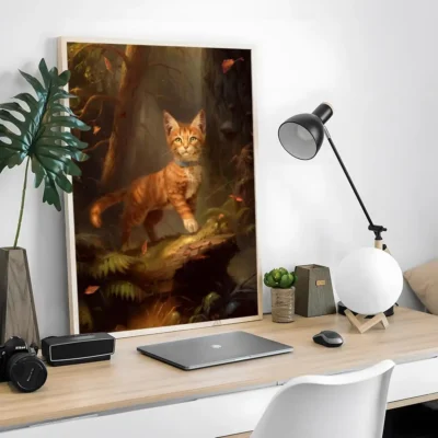 Warrior Cats Battle Scene Wall Art