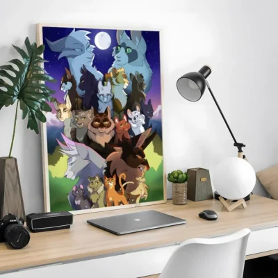 Firestar Graystripe and Ravenpaw Wall Art