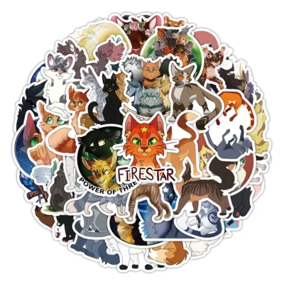10/30/50/100PCS Cat Warrior Cartoon Sticker DIY