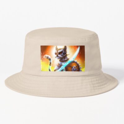 Crown Warrior Cat Bucket Hat