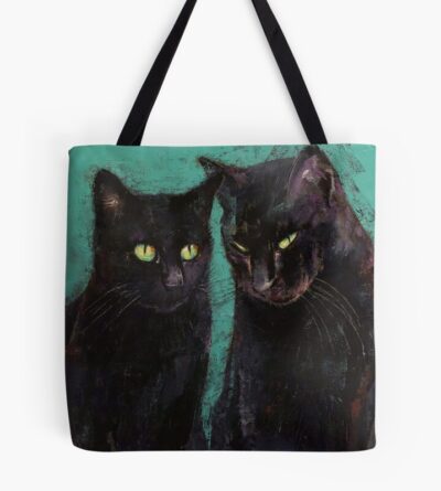 Warrior Cats Two Black Cats Tote Bag