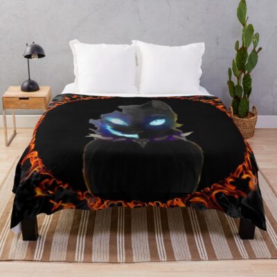 Scourge Warrior Cat Throw Blanket