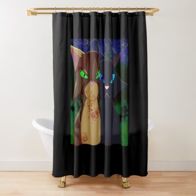 Warrior Cats  Face Off Shower Curtain