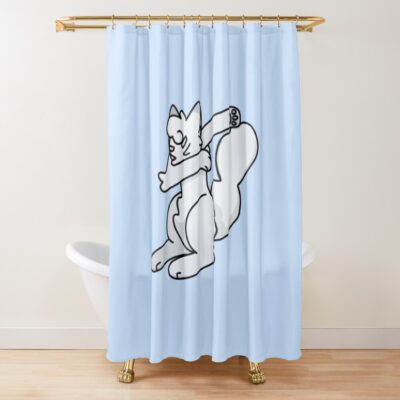 Cloudtail Dabbing Shower Curtain