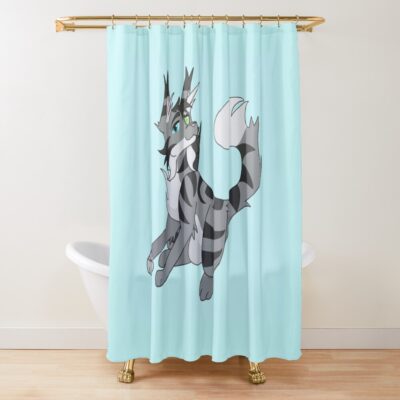 Twitcheyes Sitting Shower Curtain