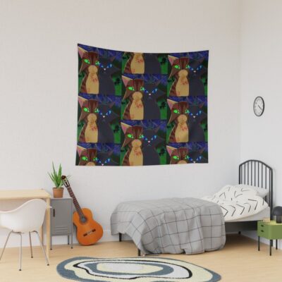 Warrior Cats Face Off Tapestry